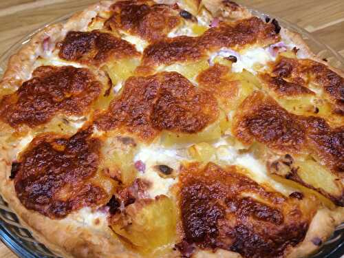 Tarte pommes de terre lardons mozarella