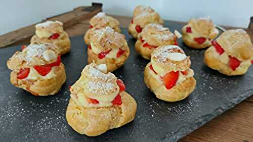 Choux à la crème et aux fraises (COMPACT COOK PLATINIUM)