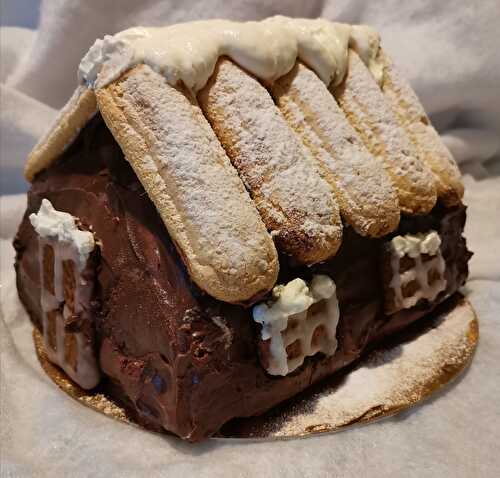 Bûche de Noël chalet