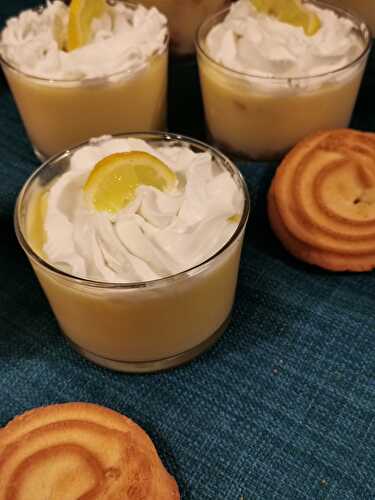 Creme citron liegeois au companion(ou pas) sans sucre ( ou pas )