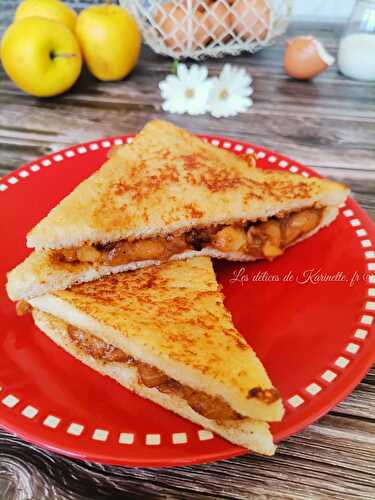 Croque sucré pommes fondantes à la  cannelle