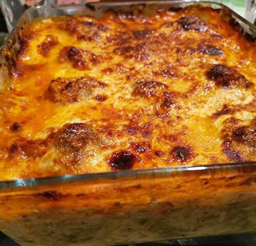 Gratin light riz/courgettes aux boulettes de bœuf et parmesan( au companion ou pas)