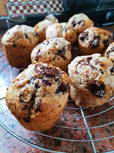 Muffins Healthy aux pépites de chocolat