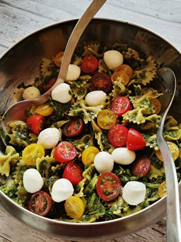 Salade à l’italienne au Pesto d’épinard