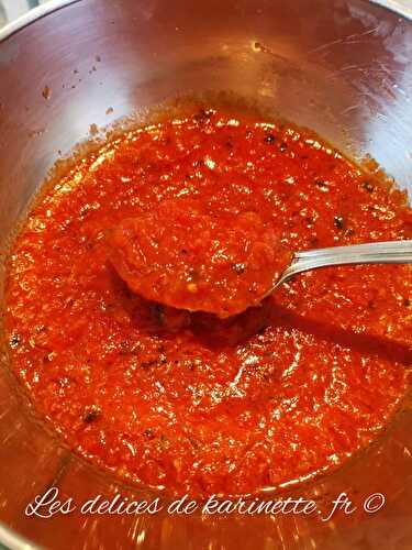 Sauce tomates pour pizzas au companion (ou pas)