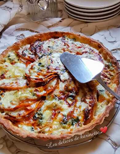 Tarte butternut Roquefort