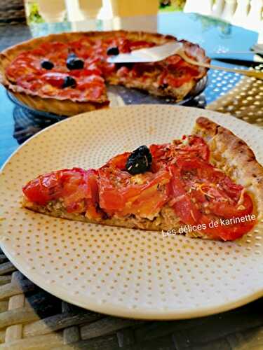 Tarte salée thon Tomate moutarde