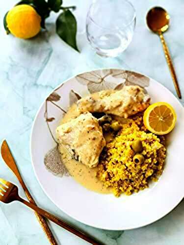 Poulet au citron au companion et quinoa façon pilaf