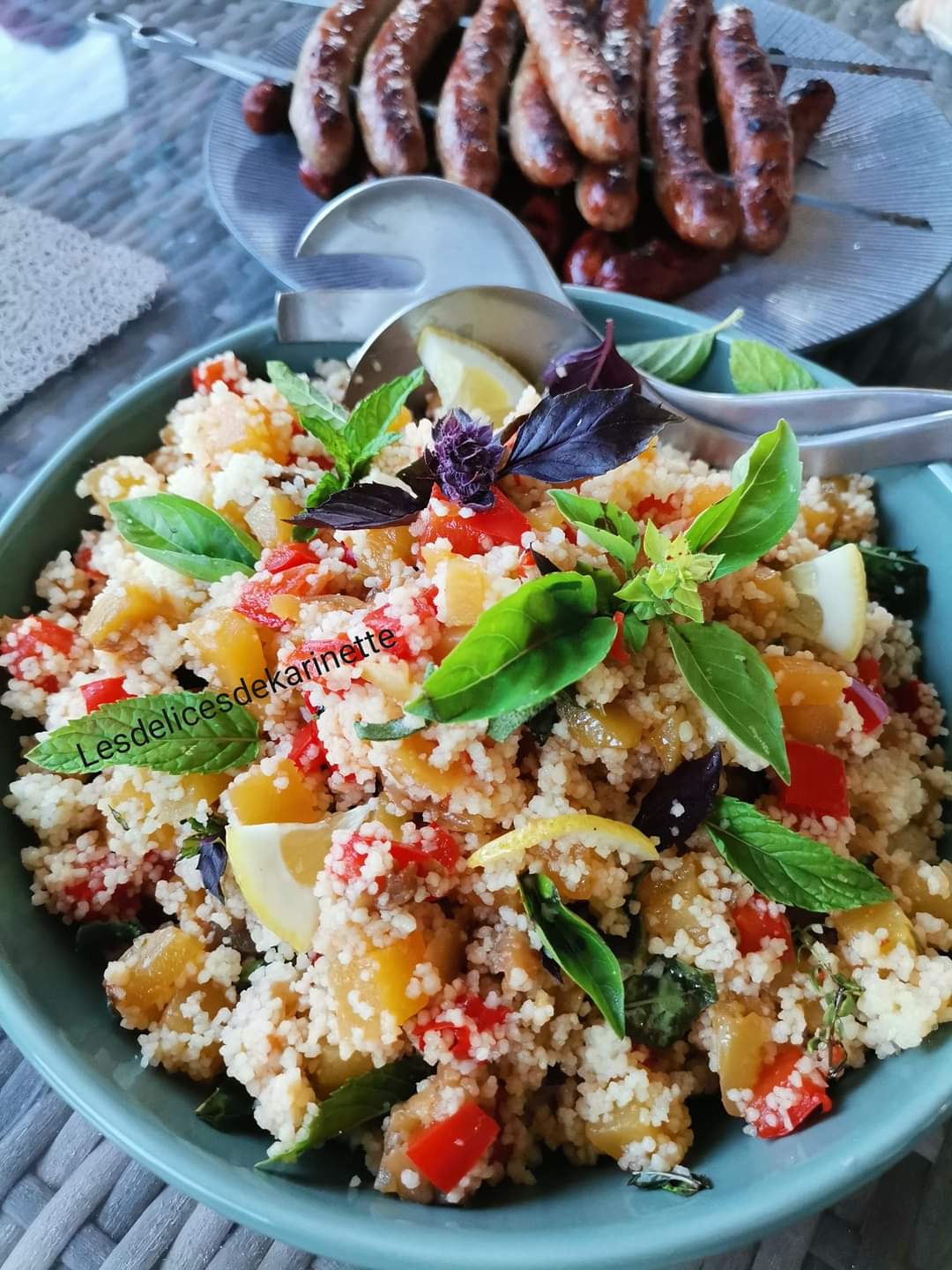 Taboulé aux légumes rôtis et herbes fraiches