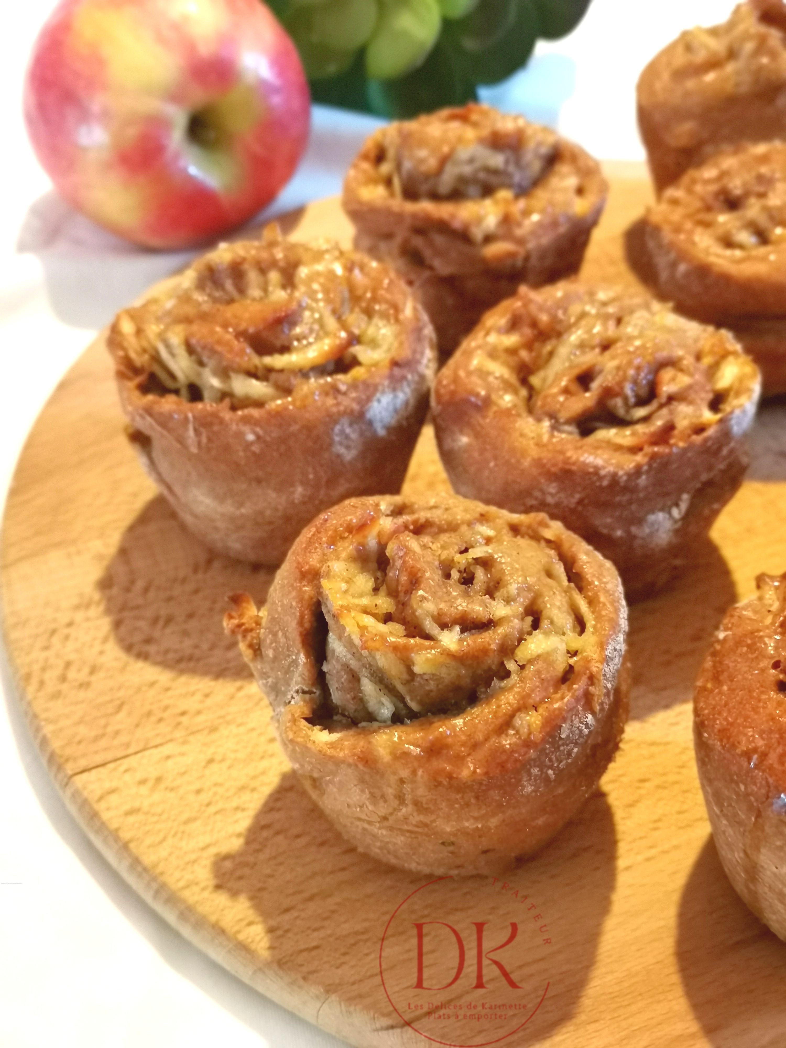 CINNAMON ROLLS HEALTHY A LA POMME