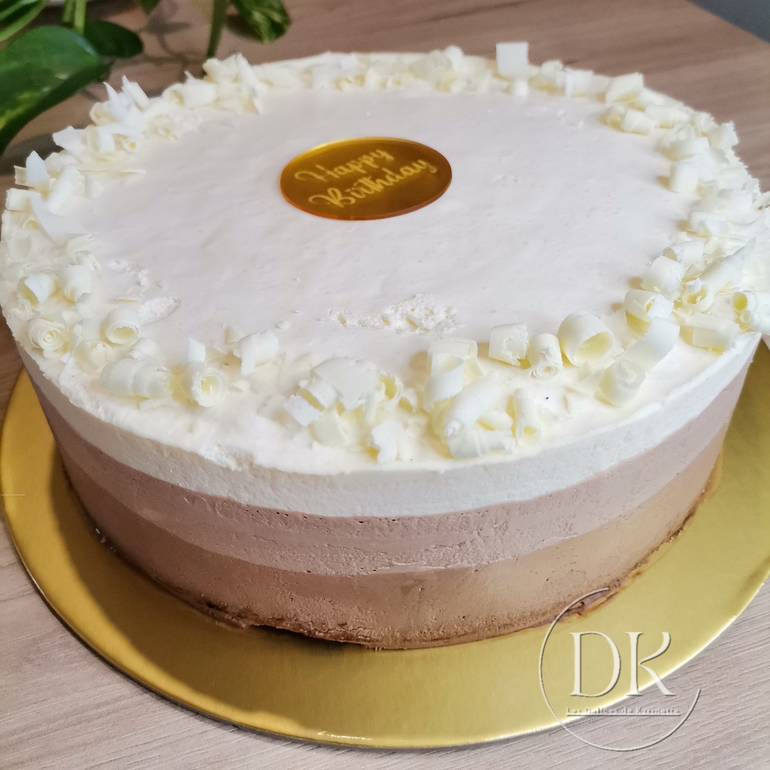 ENTREMET 3 CHOCOLATS croustillant praliné
