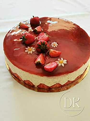 Fraisier léger à la crème diplomate