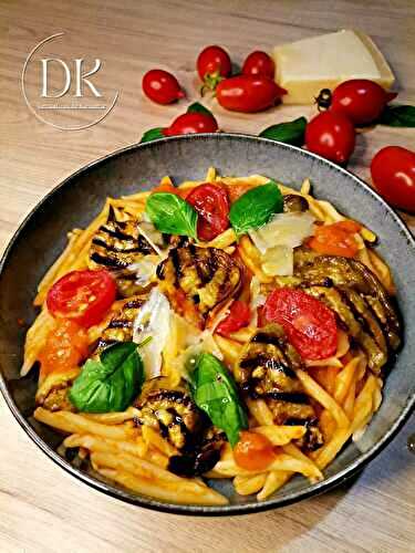 PASTA ALLA NORMA PATES AUX AUBERGINES FONDANTES