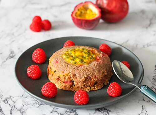 Bowlcake framboise et  fruit de la passion