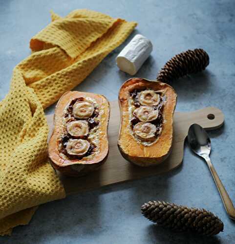 Butternut farcie au chèvre