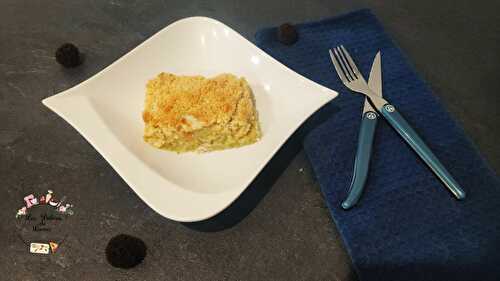 Crumble poulet courgettes et parmesan