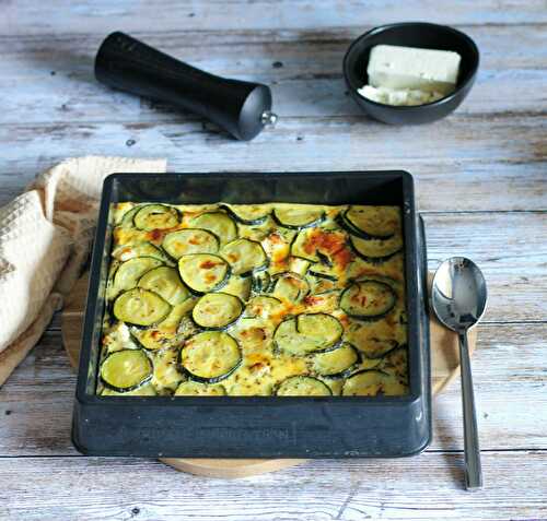 Gratin de courgettes à la feta 