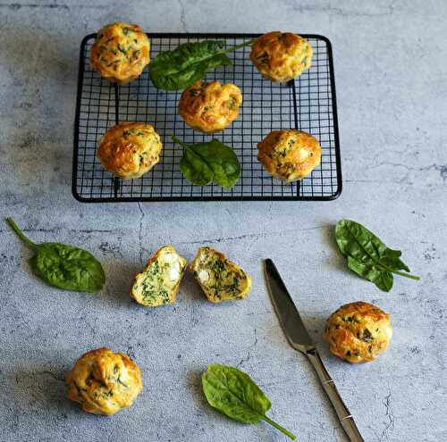 Muffins aux épinards et feta