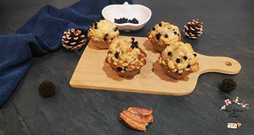 Muffins crumble myrtilles