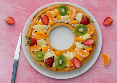 Tarte aux fruits sur sablé breton