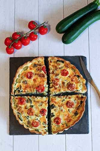 Tarte aux légumes et mascarpone