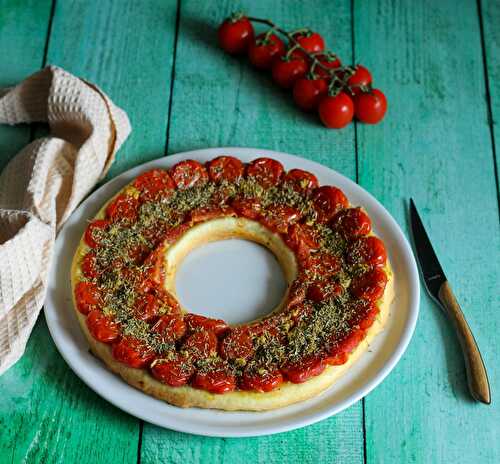 Tarte tatin aux tomates cerises 