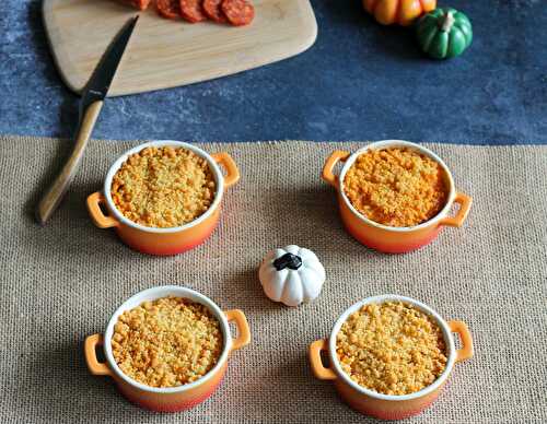 Crumble de courge au chorizo