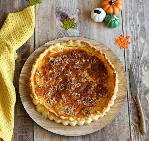 Tarte courge comté et noix