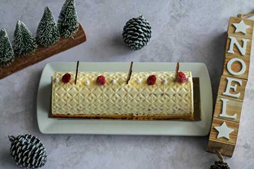 Bûche citron et framboise 