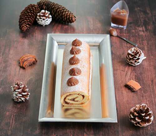 Gâteau roulé à la crème de marrons