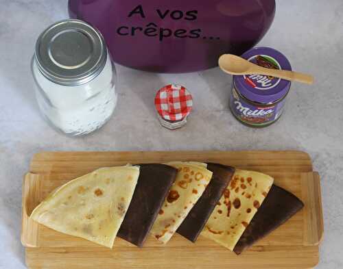 Crêpes à la vanille et au chocolat