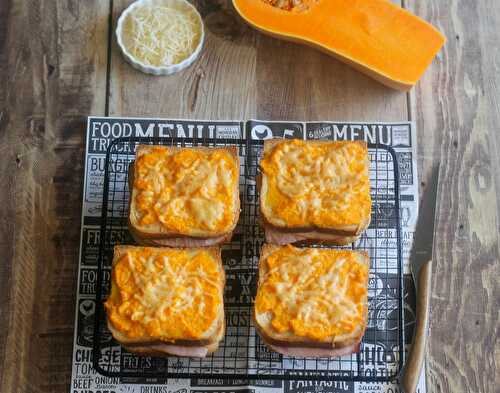 Croque-monsieur à la crème de butternut