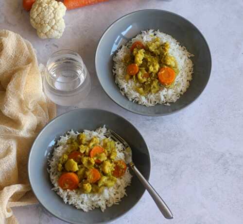 Légumes coco curry