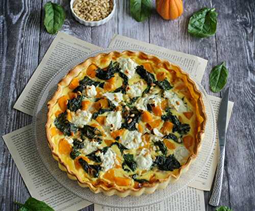 Quiches épinards butternut et chèvre frais  