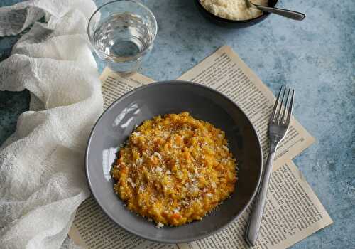 Risotto aux carottes et parmesan