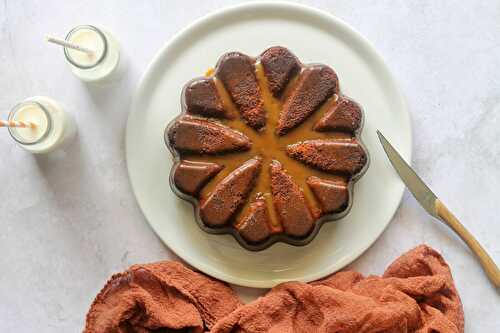 Gâteau au chocolat caramel