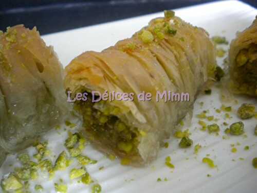 Baklavas rolls aux pistaches (recette libanaise)