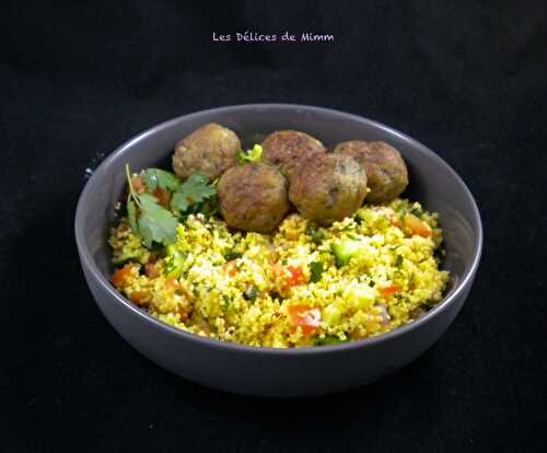 Boulettes d’agneau et taboulé aux raisins secs