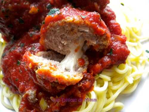 Boulettes de viande farcies au fromage « Filante »