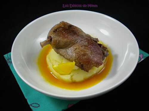 Canard confit, sauce à l’orange et au Cointreau