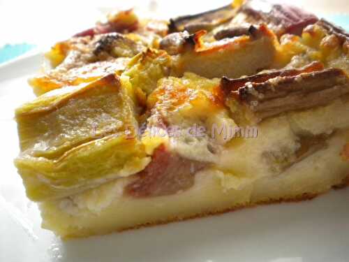 Clafoutis à la rhubarbe