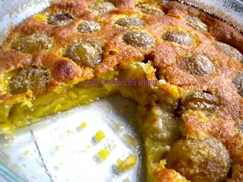 Clafoutis aux reines-claudes (sans gluten)