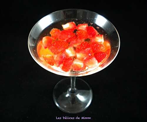 Cocktail Cointreau-fraises