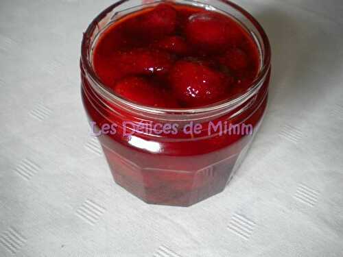 Confiture de fraises vanillée, allégée en sucre