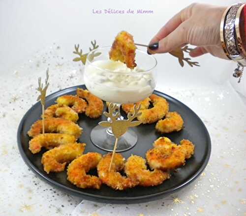 Crevettes croustillantes et mayonnaise à la truffe pour l’apéro