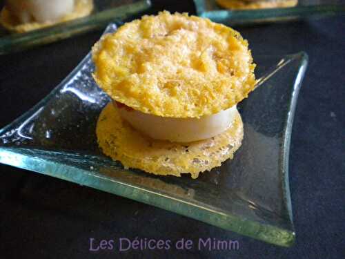 Croustillants de parmesan aux noix de Saint-Jacques - Les Délices de Mimm