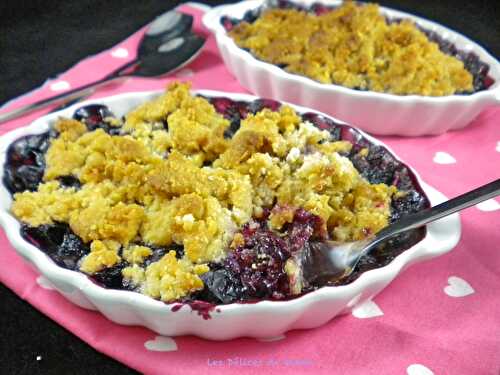 Crumble aux myrtilles