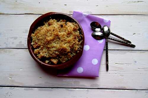 Crumble aux pommes, noix et érable + petit concours