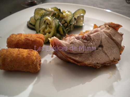 Cuisse de cochon de lait au four