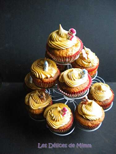 Cupcakes aux pommes caramélisées et topping spéculoos